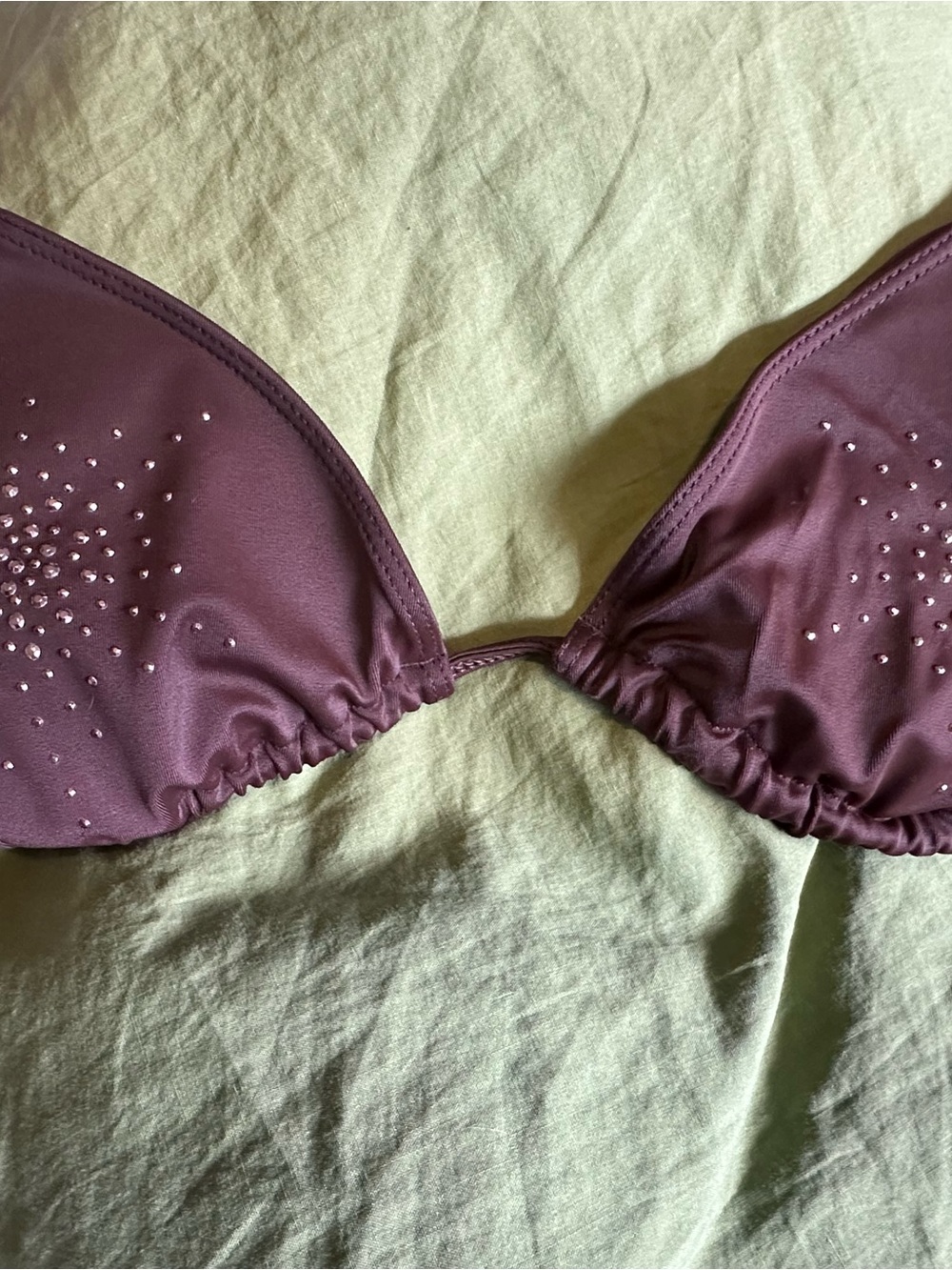 H&M Brown Rhinestone Triangle Bikini - Picture 6 of 10